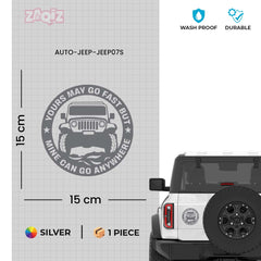 Adventure Ready Jeep Emblem for Cars