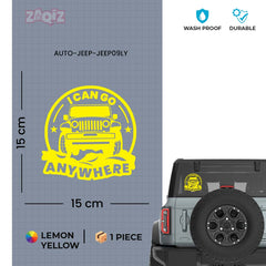 High-Quality Jeep Decal for Off-Roading