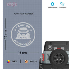 Durable Jeep Decal for Adventure Lovers