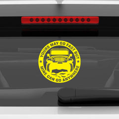 Adventure Ready Jeep Emblem for Cars