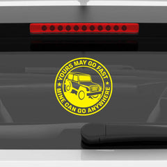 Compact Jeep Adventure Sticker for SUVs