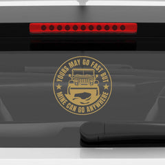 Stylish Jeep Logo Decal for SUVs