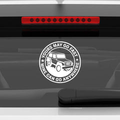 Compact Jeep Adventure Sticker for SUVs
