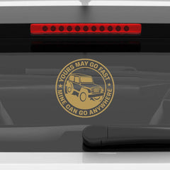 Compact Jeep Adventure Sticker for SUVs