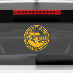 Compact Jeep Adventure Sticker for SUVs