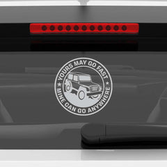 Compact Jeep Adventure Sticker for SUVs