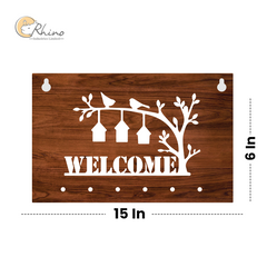 Welcome Tree Wall Key Organizer