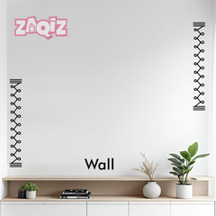 Minimal Line Kolam Border Sticker for Modern Doorstep Decoration