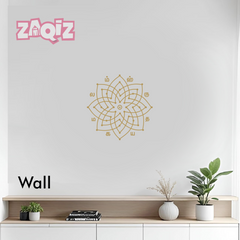 Sri Labam Lakshmi Kolam Floor Sticker for Prosperous Home Entrance