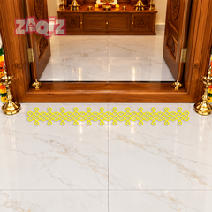 Decorative Entrance Border Floor Decal for Indian Home Interiors