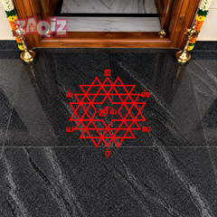 Maha Meru Sri Chakra Floor Sticker for Spiritual Home Harmony