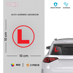 Zaqiz Sticker Durable L Board Stickers for Learner Drivers