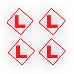 Zaqiz Sticker High-Visibility L Board Stickers – Drive Safe