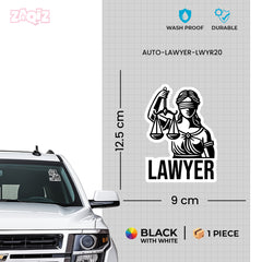 Law and Order Car Window Sticker