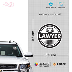 Justice Scales Design Sticker for Vehicles