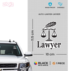 Legal Professional Tag for Cars