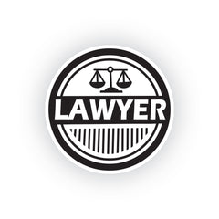 Justice Scales Design Sticker for Vehicles