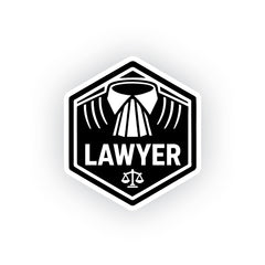 Bold Attorney Decal for Professional Cars