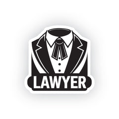 Lawyer on the Move Sticker for Cars