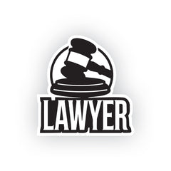 Elegant Lawyer Decal for Car Use