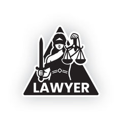 Lawyer Shield Sticker for Vehicles