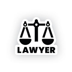 Lawyer at Work Sticker for Cars