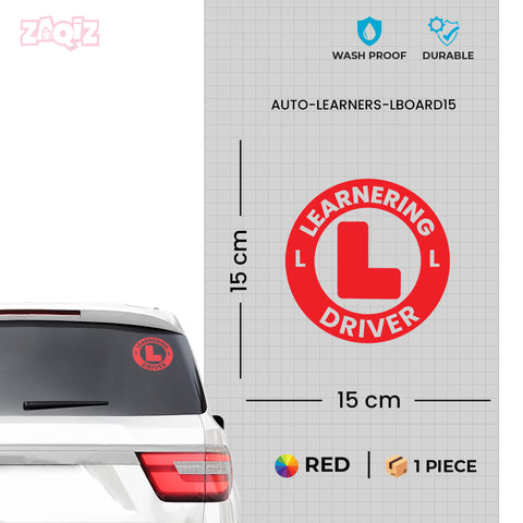 Professional L Board Sticker for Driving Learners – Rhino Industries