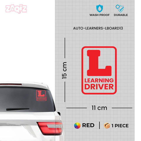 Learning License Sticker Durable Learner L Board Sticker for Vehicles – Rhino Industries