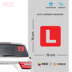 L Board Vehicle Safety Tag for Learners