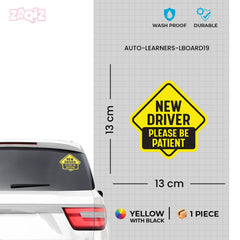 L Board Vehicle Tag for New Drivers