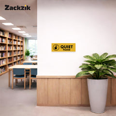 Quiet Please Sign – Silence Zone Instruction Sticker