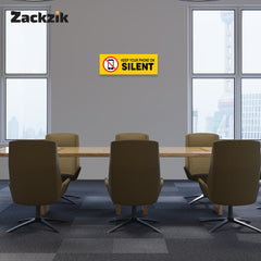 Please Keep Your Phone on Silent Sticker – Quiet Zone Sign