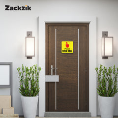 Please Ring Bell Door Sign – Vinyl Instruction Sticker for Home & Office