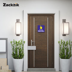 Please Ring Bell Door Sign – Vinyl Instruction Sticker for Home & Office