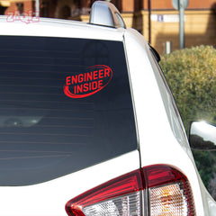 Engineer Inside Car Window Decal