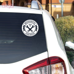 Durable Mechanical Engineer Vehicle Sticker