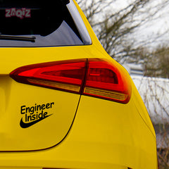 Compact Engineer Inside Decal for Cars