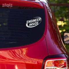 Engineer Inside Car Window Decal
