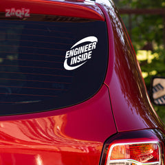 Professional Engineer Inside Vehicle Sticker