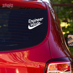 Compact Engineer Inside Decal for Cars