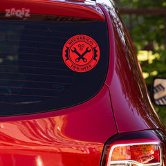 Durable Mechanical Engineer Vehicle Sticker