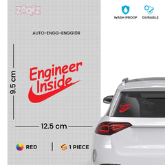 Compact Engineer Inside Decal for Cars