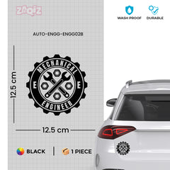 Mechanical Engineer Safety Tag for Vehicles