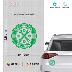 Bold Mechanical Engineer Car Decal