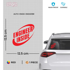 Engineer Inside Safety Tag for Road Awareness