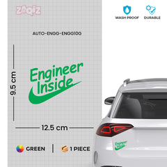 Compact Engineer Inside Decal for Cars
