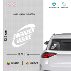 Professional Engineer Inside Vehicle Sticker