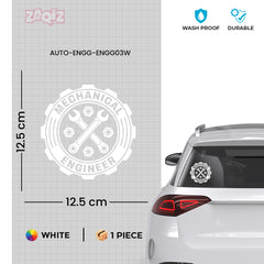 Bold Mechanical Engineer Car Decal