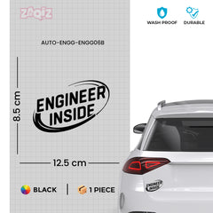 Engineer Inside Car Window Decal