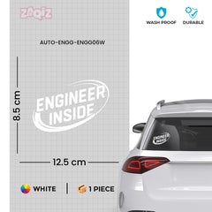 Engineer Inside Car Window Decal